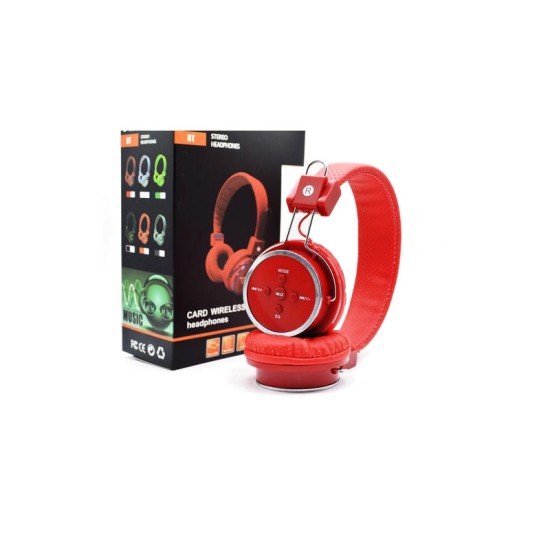 BLUETOOTH HEADPHONE WIRELESS B-05 RED BLUETOOTH HEADPHONE WIRELESS B-05 RED